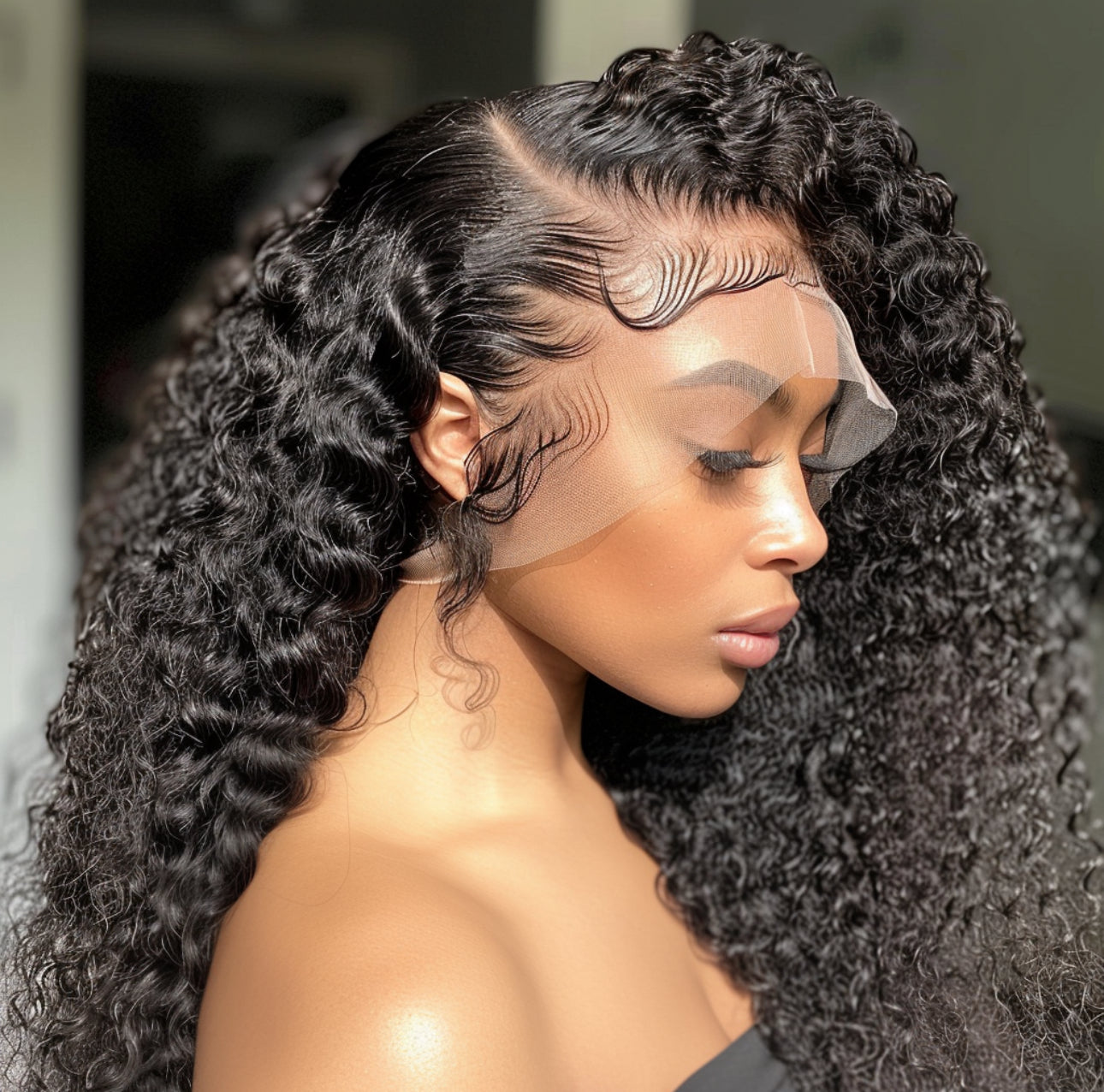 Oh So Curly Water Wave 13 x 4 Transparent Lace Wig Units